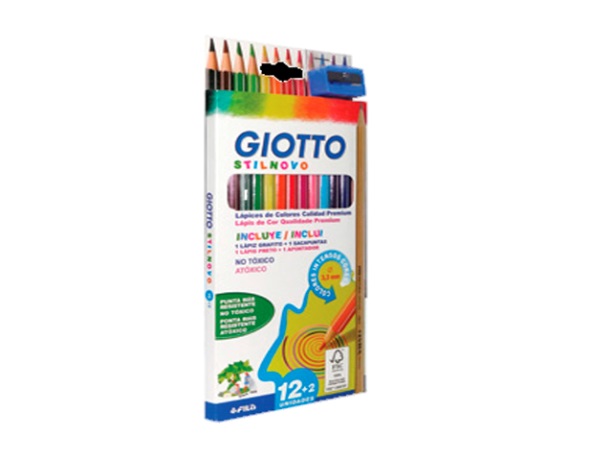  Lapiz Marcad Giotto Bebe X 12 Colores 460609